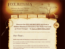 Tablet Screenshot of fiverituals.com